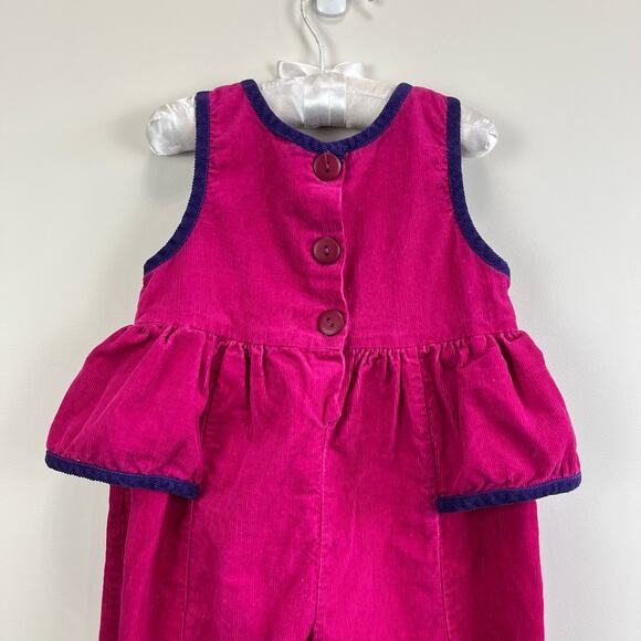 Vintage Teddy Bear Ruffle Overalls 18 Months - Picture 8 of 9